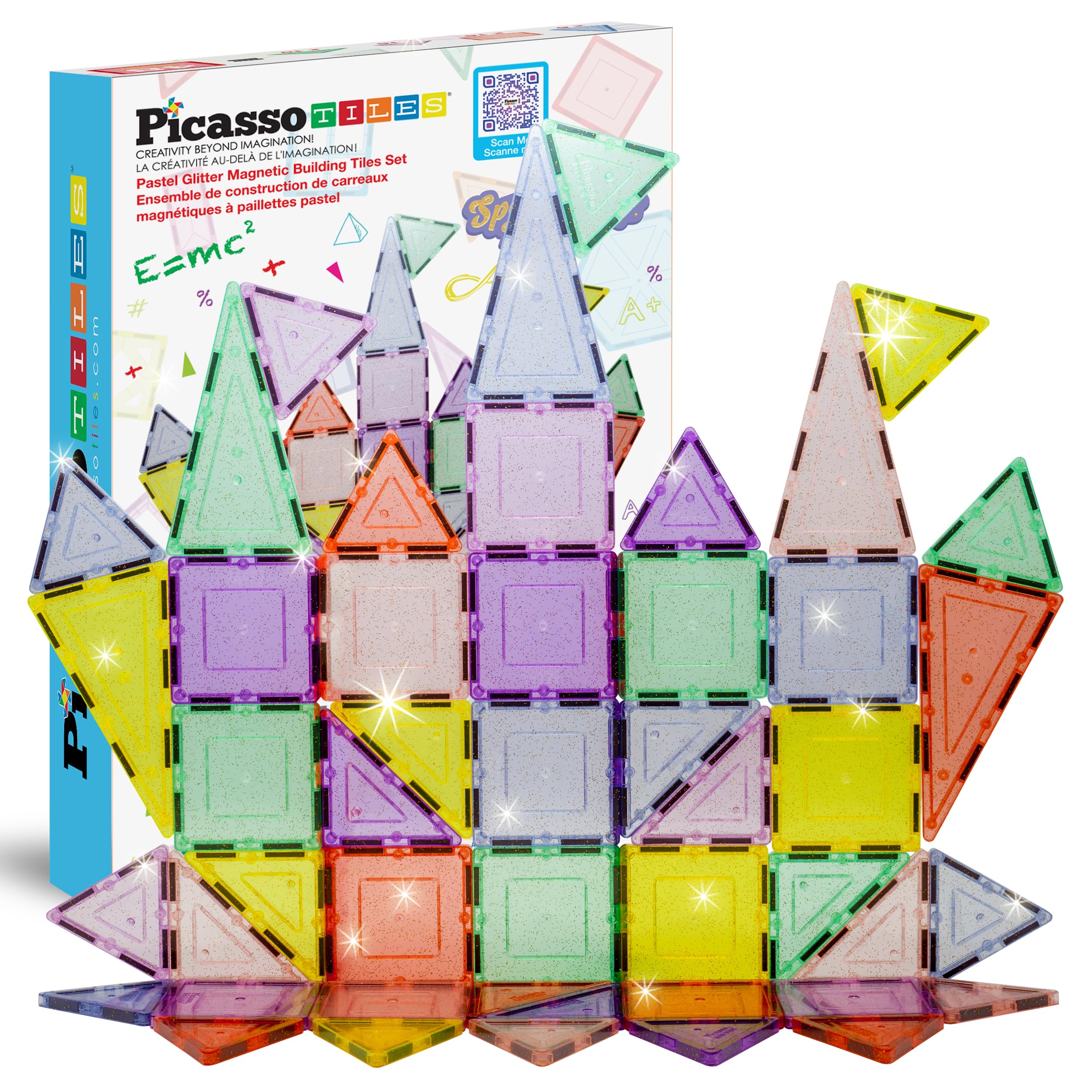 Amazon | PicassoTiles 48ピース 磁気ブロック マグネット式